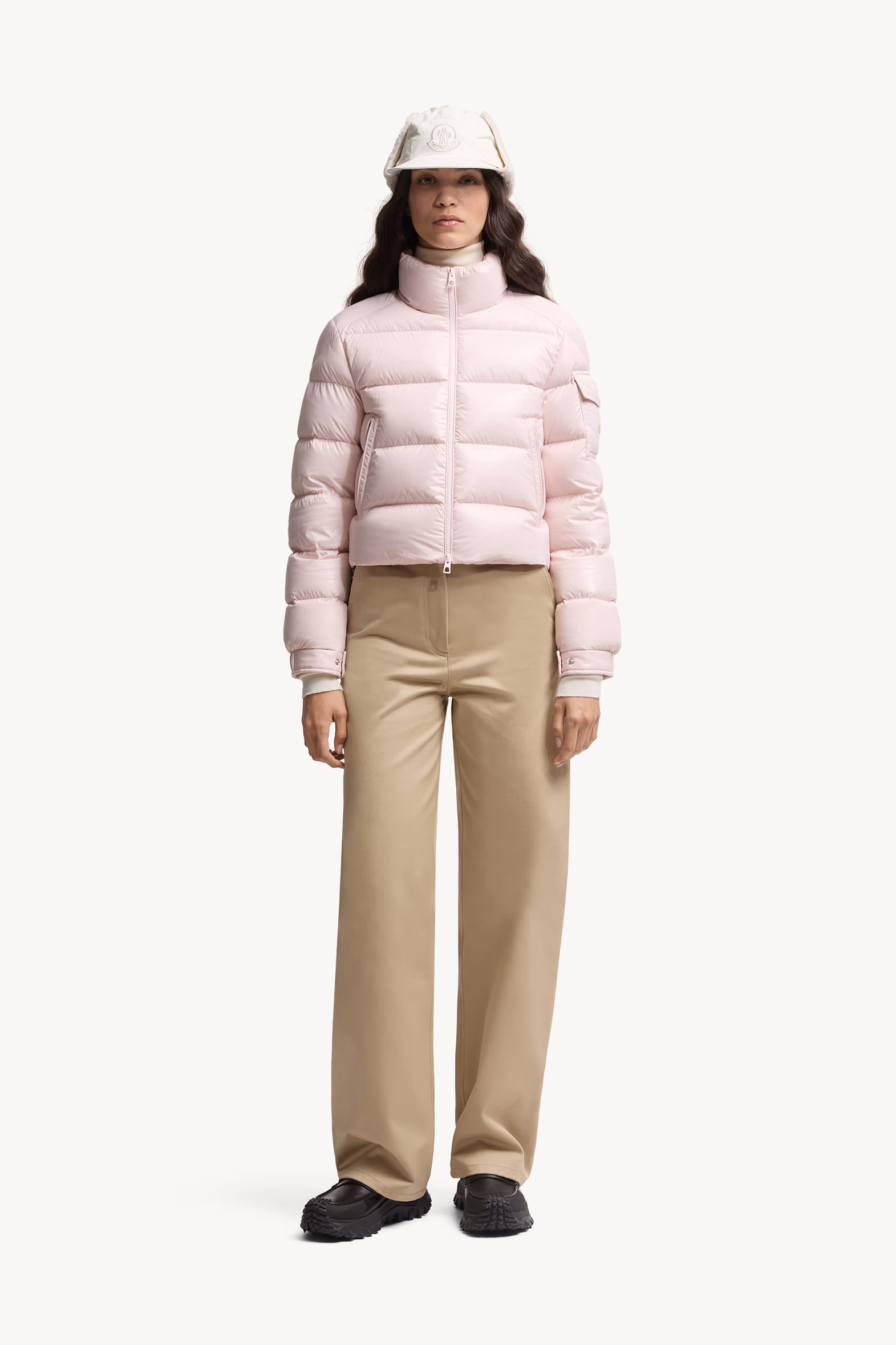 Petra Short Down Jacket Women Light Pink Moncler 0
